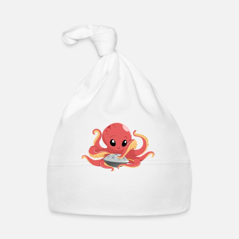 Handpan Octopus Player Handpan Bonnet bio Bébé