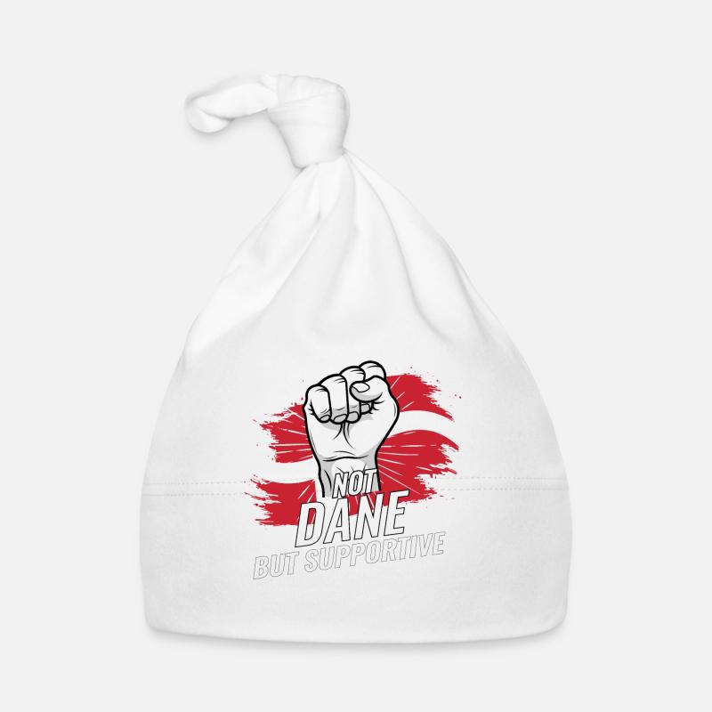 Not Dane But Supportive Denmark Flag Country Baby Bio-Mütze