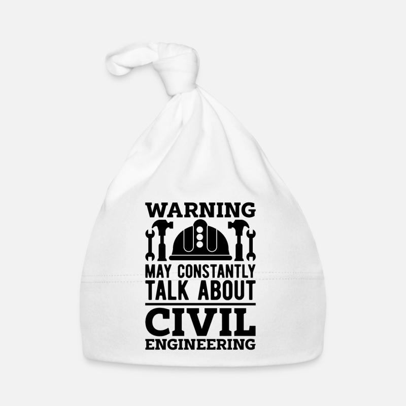 Warning May Constantly Engineering Civil Engineers Organic Baby Cap