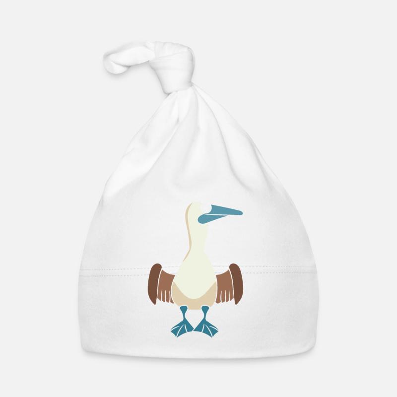 Niedlicher Blaufußtölpel Baby Bio-Mütze