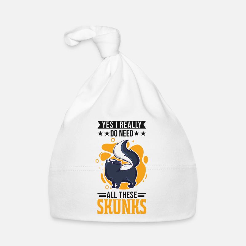 Skunk Gift Organic Baby Cap
