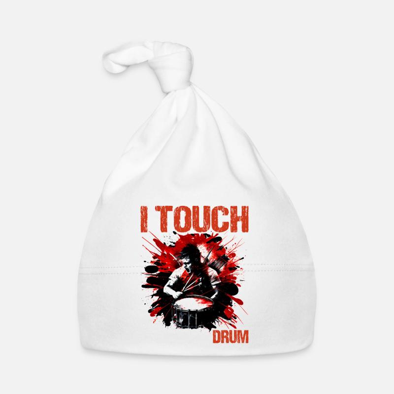 Everything I Touch Becomes A Drum 17 Organic Baby Cap