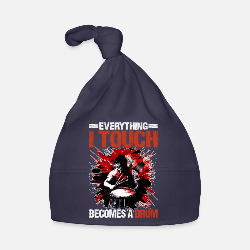 Everything I Touch Becomes A Drum 17 Organic Baby Cap
