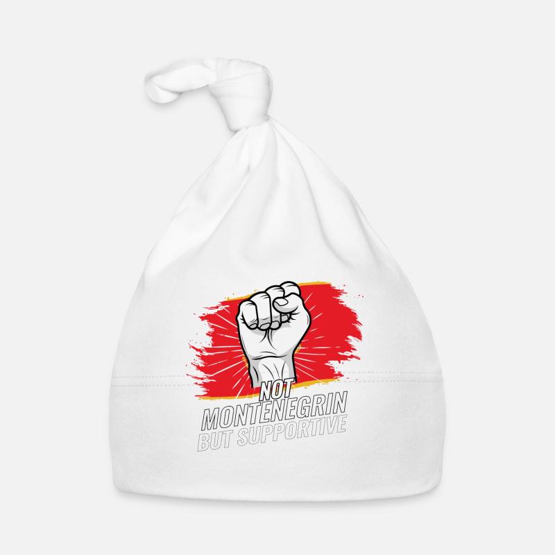 Not Montenegrin But Supportive Montenegro Flag Organic Baby Cap