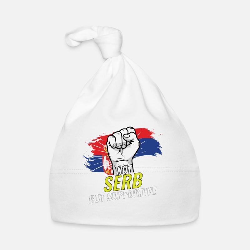 Pas serbe mais favorable à la Serbie Bonnet bio Bébé