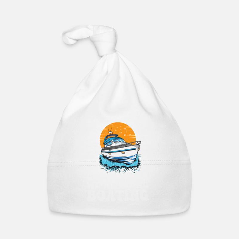 Get In Loser Nous allons faire du bateau drôle - Bonnet bio Bébé - blanc