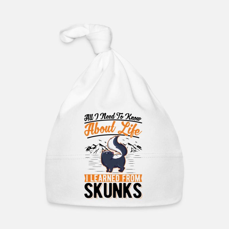 Skunk Gift Organic Baby Cap