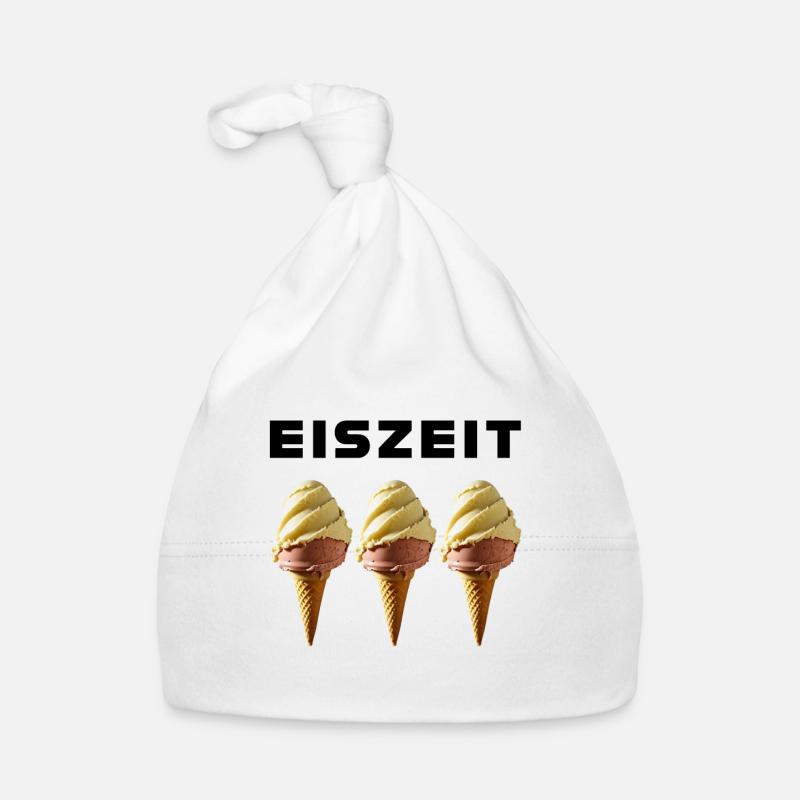 Eiszeit - Baby Bio-Mütze - Weiß