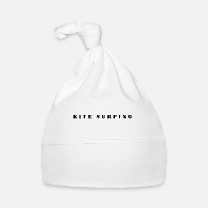 Kite Surfing lettering Organic Baby Cap