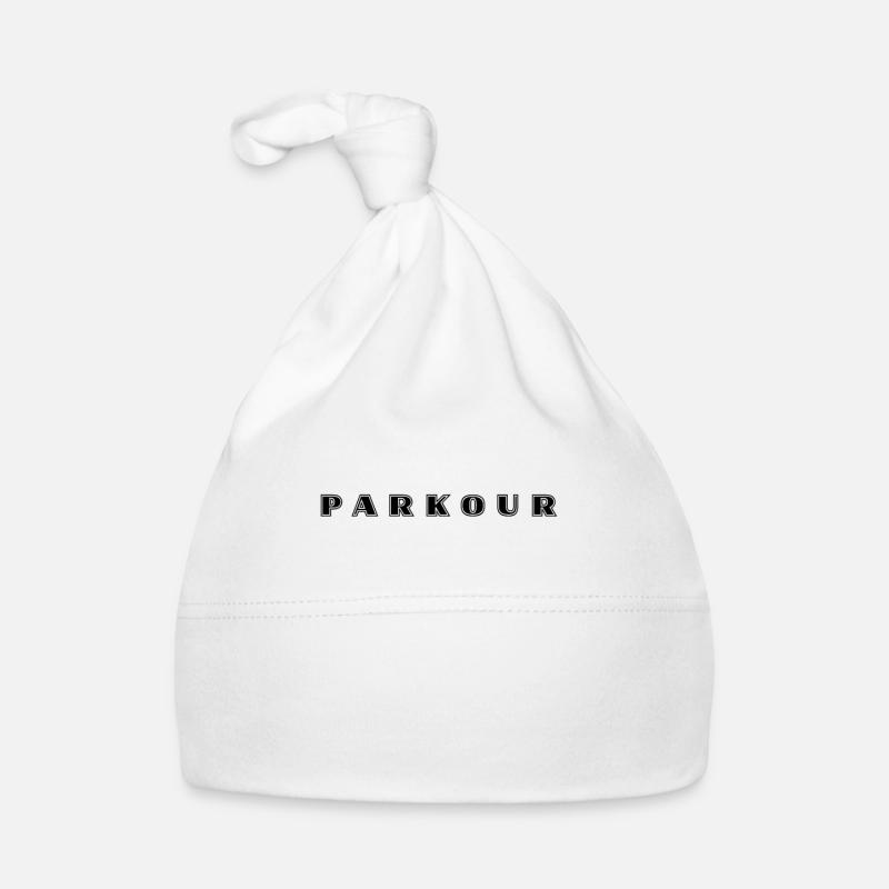 Lettrage Parkour Bonnet bio Bébé