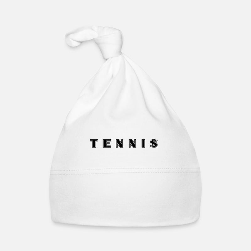 Lettrage tennis Bonnet bio Bébé