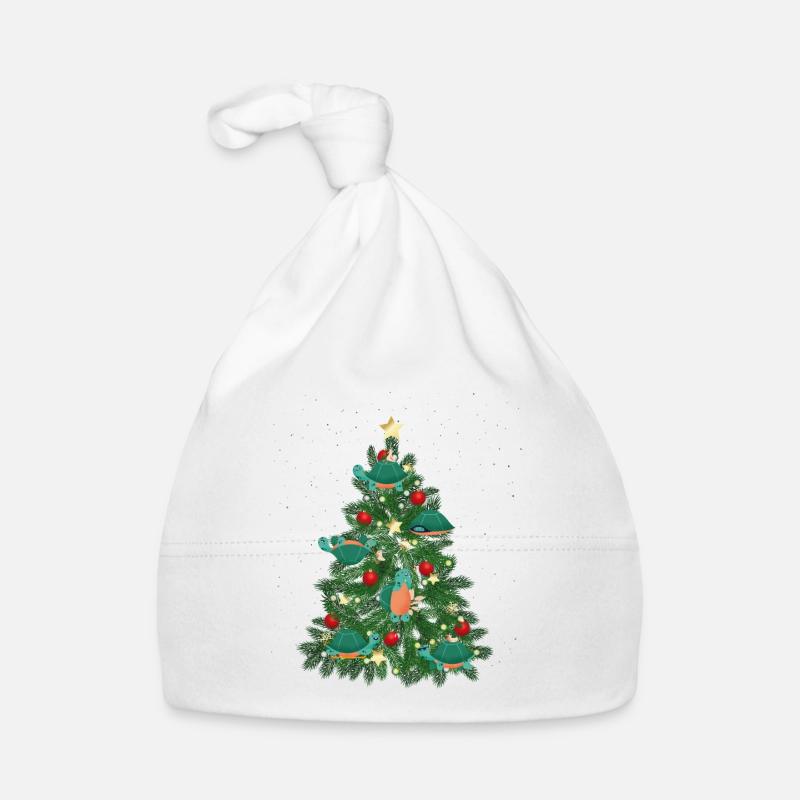 Sea Turtle Tortoise Christmas Tree Baby Bio-Mütze