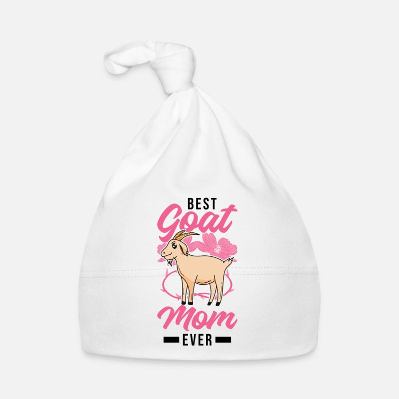 Best goats, mom, goat hostess, goat herder Organic Baby Cap