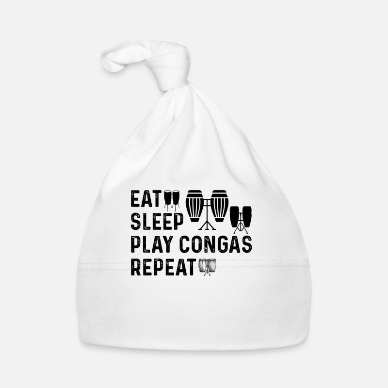 Eat Sleep Play Conga Repeat Conga Instruments Cong Baby Bio-Mütze