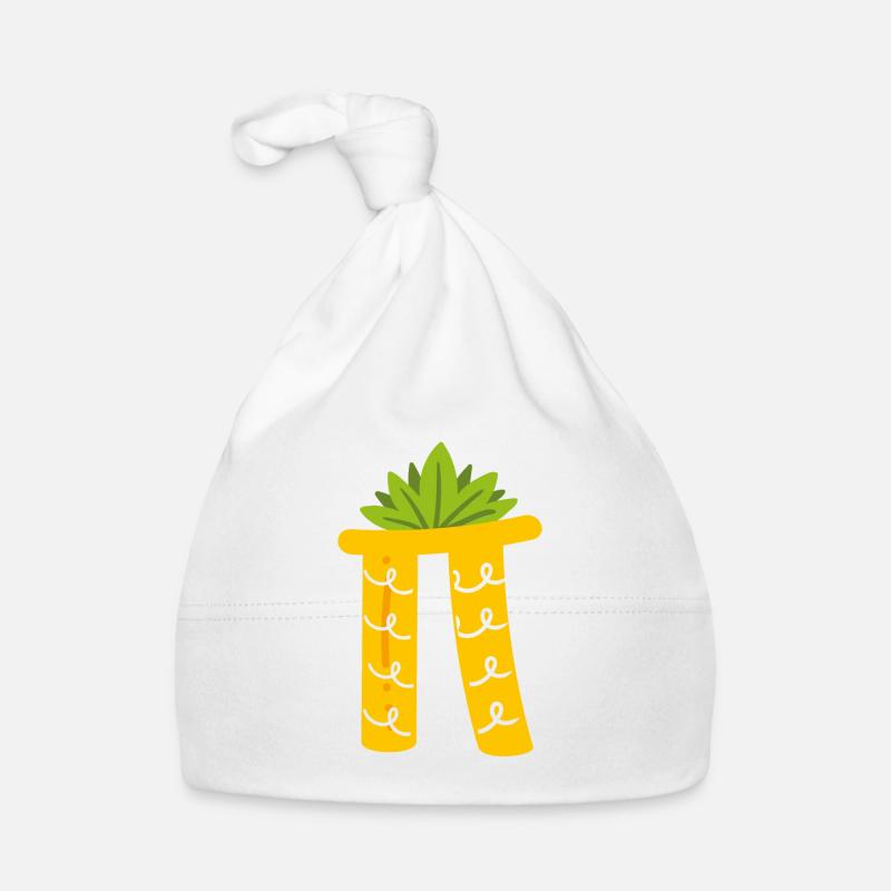 Pi comme ananas en blanc Bonnet bio Bébé