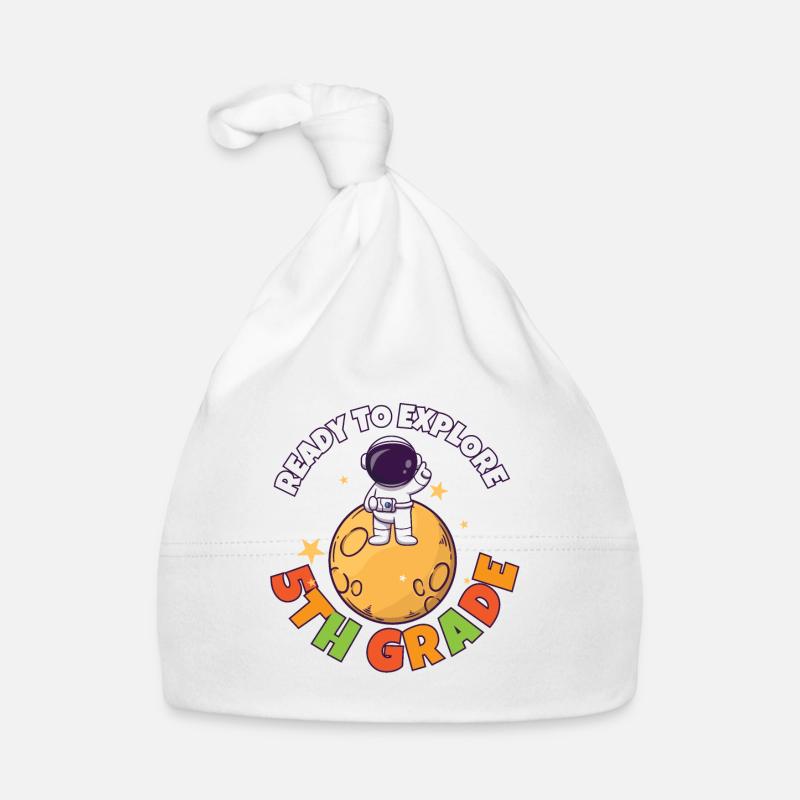 Back To School Day Ready to Explore 5th Grade Organic Baby Cap