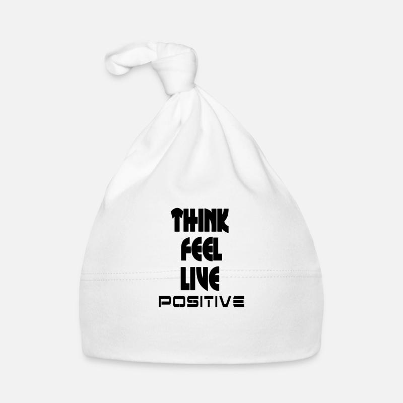 Think feel positive v1 Organic Baby Cap