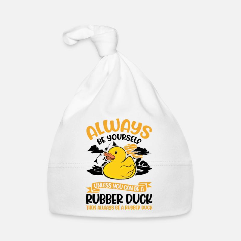 Always be yourself Rubber Duck Gummiente Baby Bio-Mütze