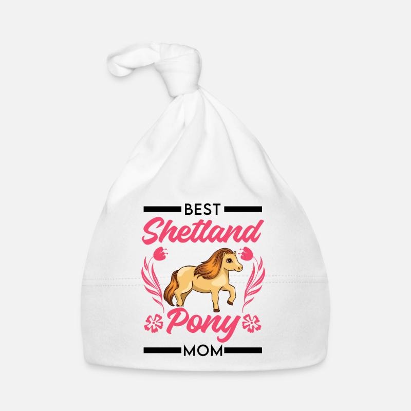 Beste Shetland Pony Mama Baby Bio-Mütze