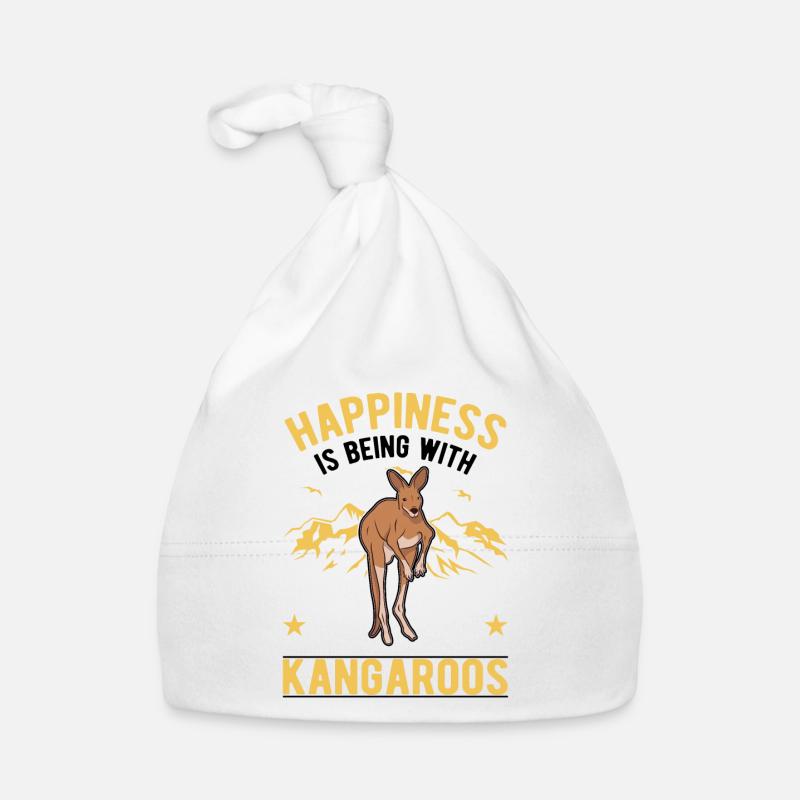 Känguru Glück Australisches Kangaroo Baby Bio-Mütze