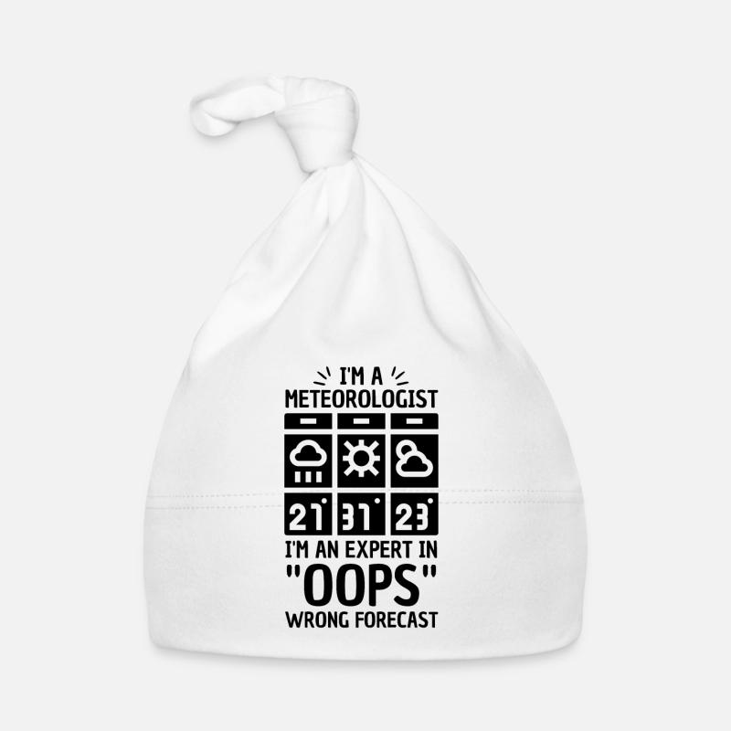 Meteorology pun for meteorologist Organic Baby Cap