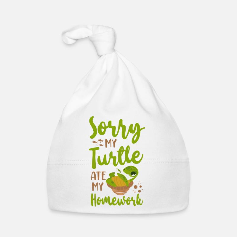 Sea Turtle Tortoise Sorry My Organic Baby Cap