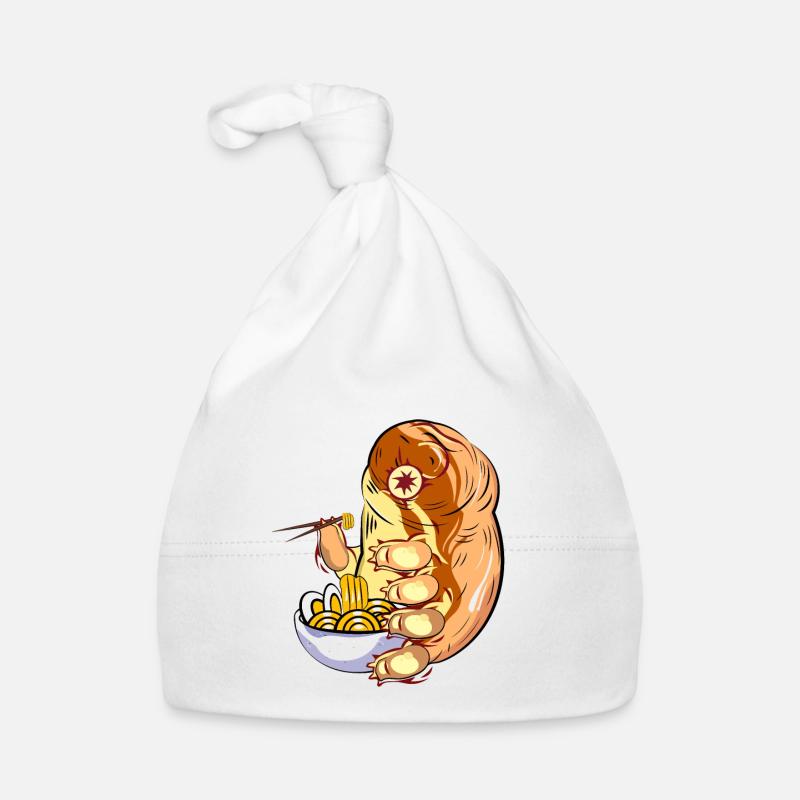 Tardigrade Eating Ramen Organic Baby Cap