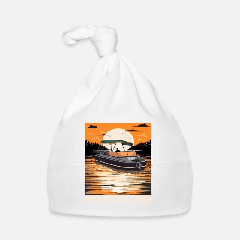 Pontoon Queen Motorboating Boat Parade Motor Boat Organic Baby Cap