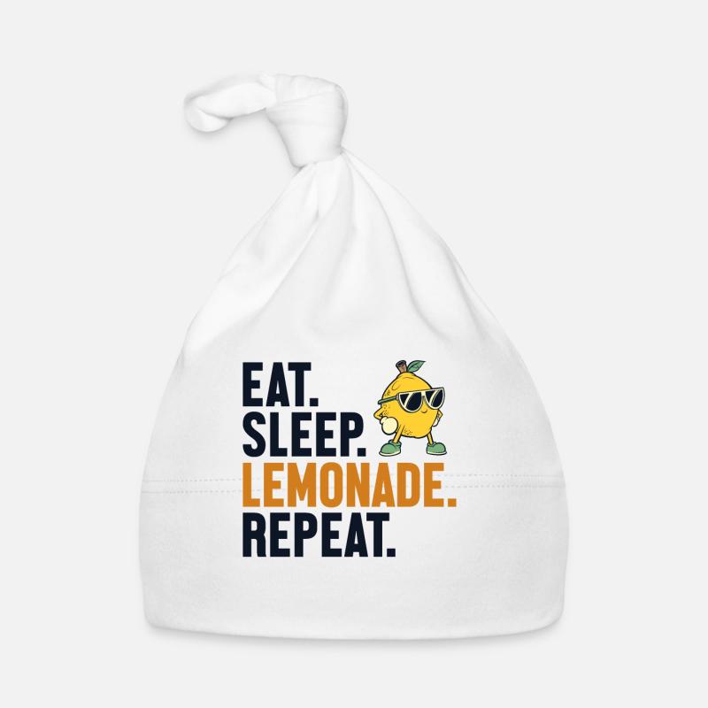 Eat Sleep Lemonade Repeat Limonade Liebhaber Baby Bio-Mütze