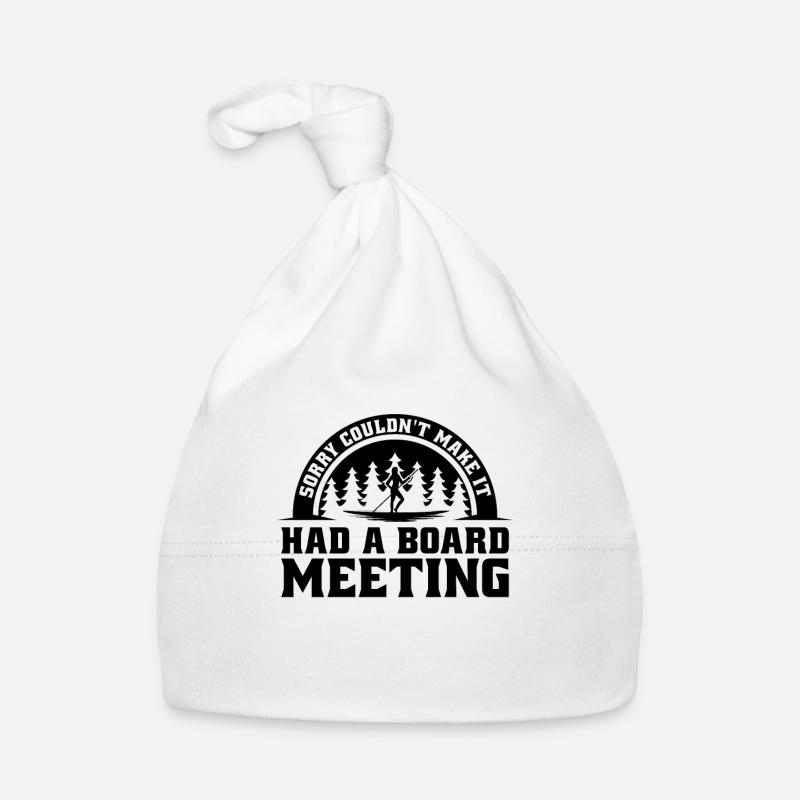 Sorry Couldn't Make It Paddleboard Paddle Boarder Baby Bio-Mütze