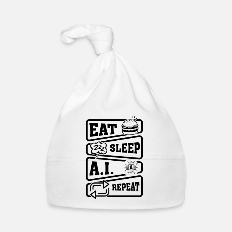 Eat Sleep A.I. Repeat! - Artificial Intelligence A Baby Bio-Mütze
