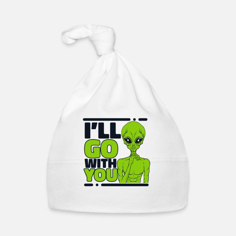 I'll Go With You Ufo Conspiracy Extraterrestrial Organic Baby Cap