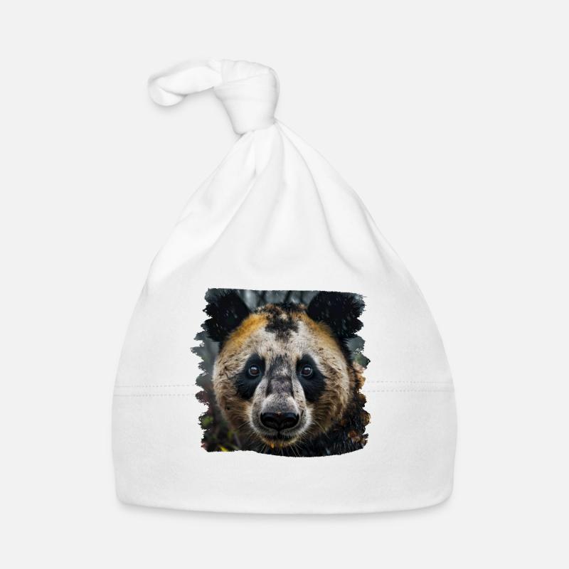 Pandas réaliste Panda Panda géant Bonnet bio Bébé