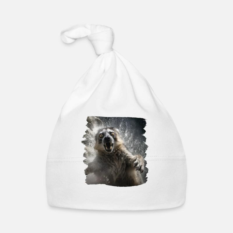 Lémuriens Suricates réalistes Lémurien Bonnet bio Bébé