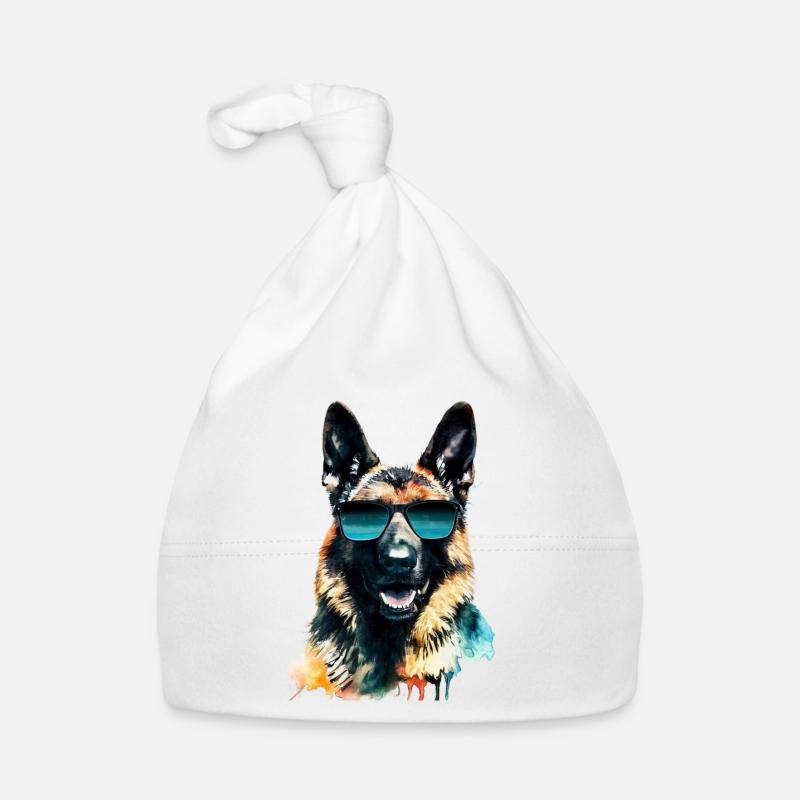 Deutscher Schäferhund Baby Bio-Mütze
