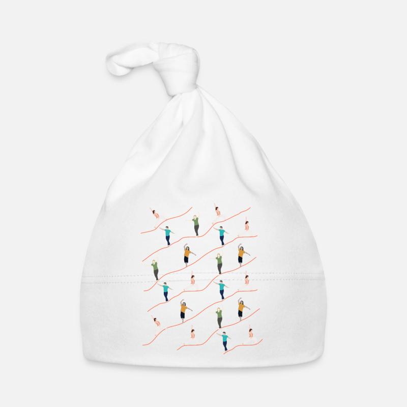 Pattern Illustration Slackers Balancieren Indoor Baby Bio-Mütze