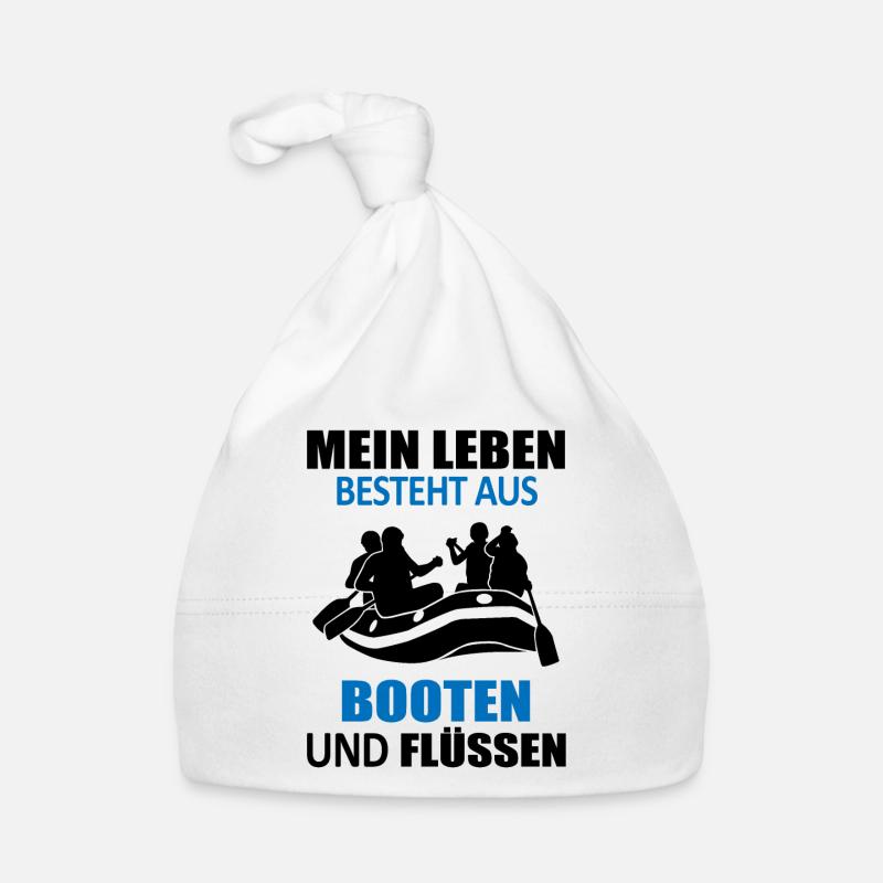 Rafting Spruch Wildwasserbootfahren Geschenk Baby Bio-Mütze
