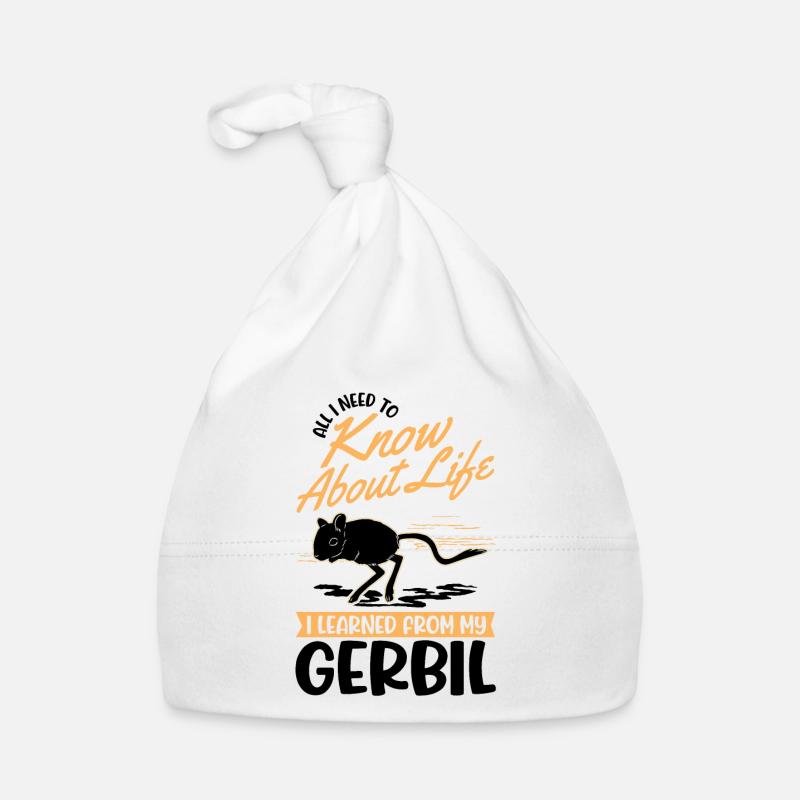Gerbil Gift Racing Rat Gerbil Organic Baby Cap