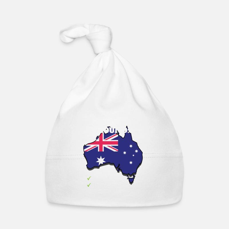 Australie Voyage à destination du pays Drapeau australien Bonnet bio Bébé