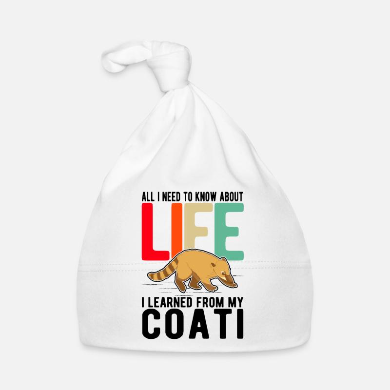 Nasenbär Geschenk Rüsselbär Coati Baby Bio-Mütze