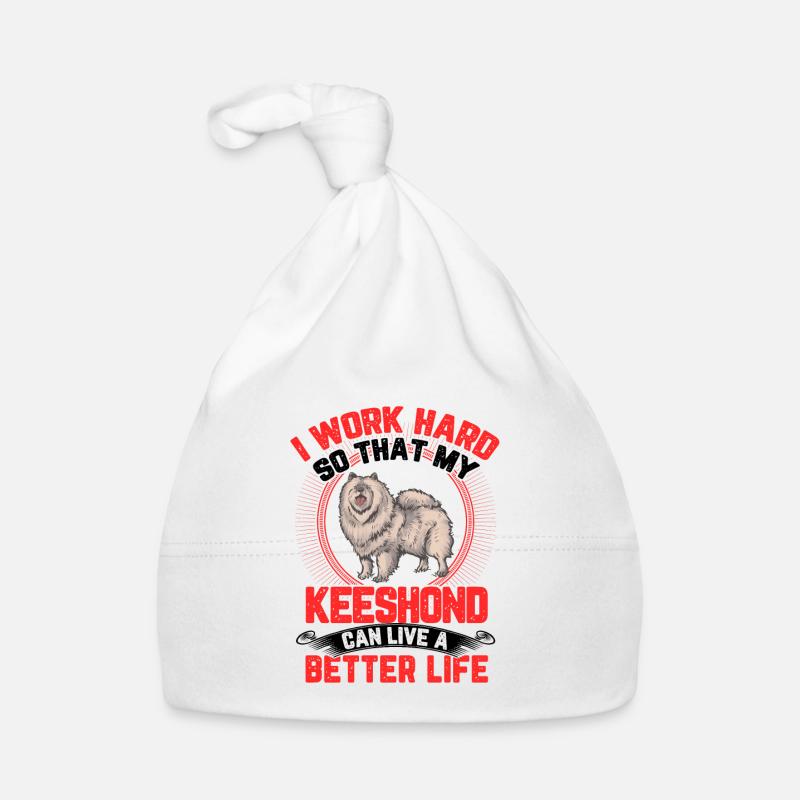 Travailler pour mon Wolfsspitz German Keeshond Bonnet bio Bébé