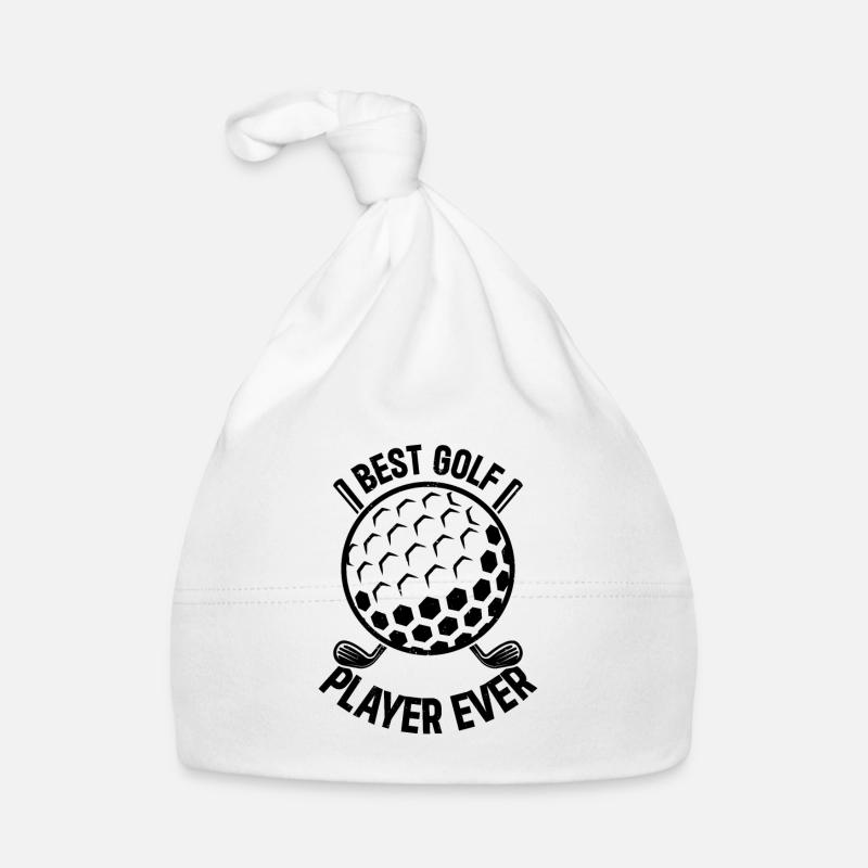 Golfing Golfer Golf Player - Best Golf Player Ever Baby Bio-Mütze