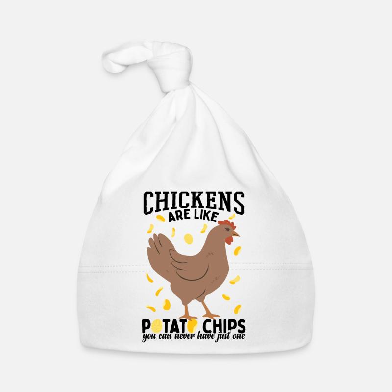 Le poulet est comme des croustilles Bonnet bio Bébé