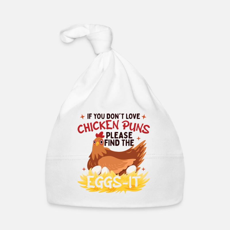 Chicken Puns Poultry Lover Organic Baby Cap
