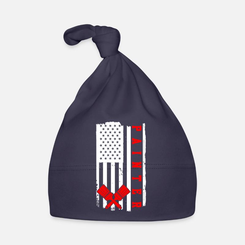 Flag USA Painter Baby Bio-Mütze