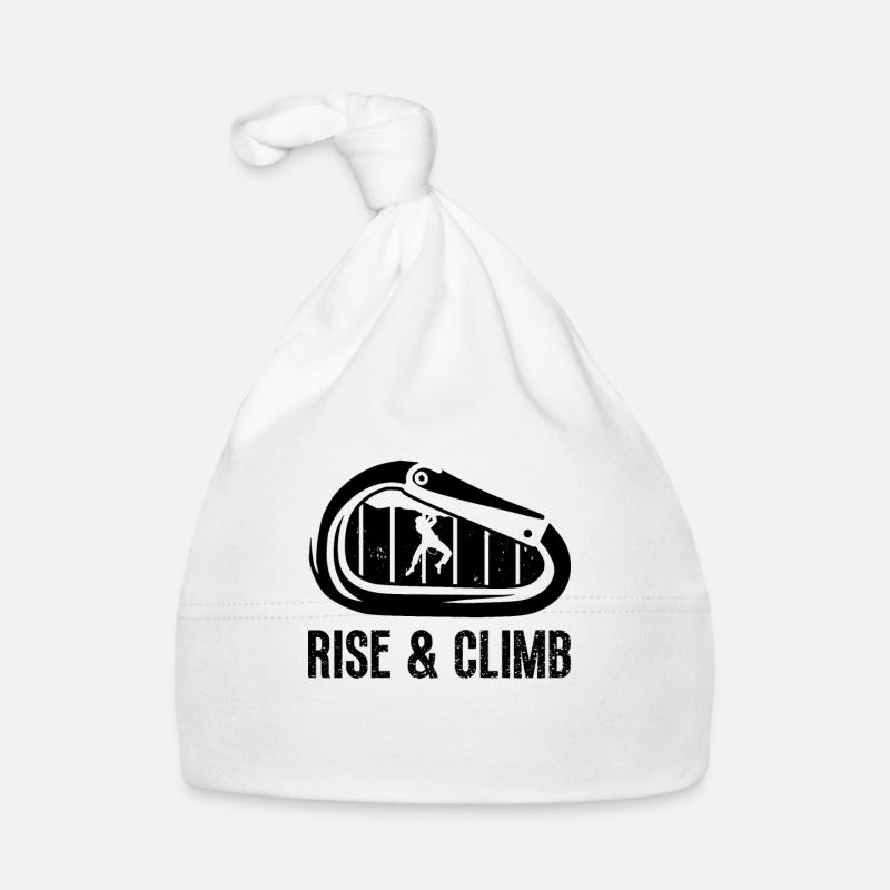 Montez et escaladez Rétro Alpinisme Grimpeur Bonnet bio Bébé