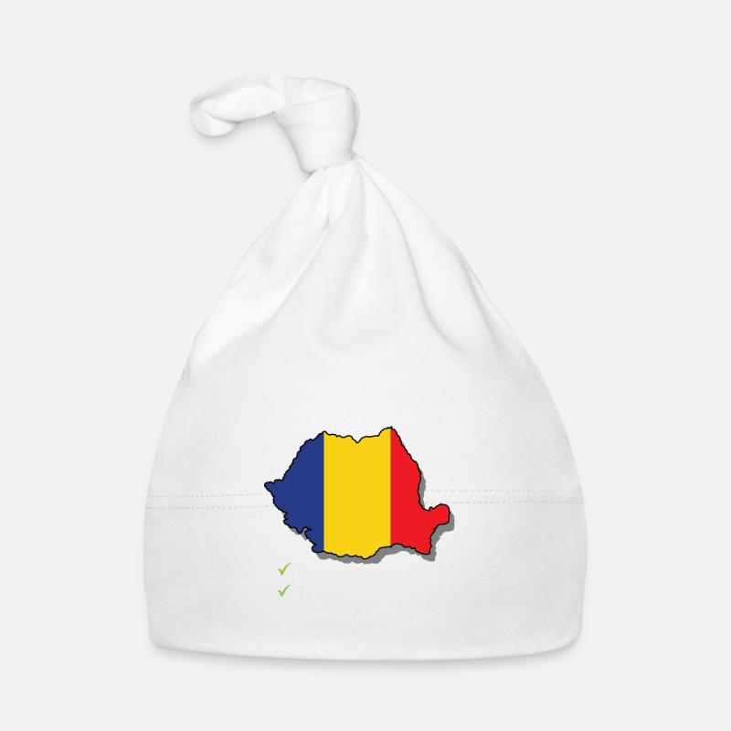 Roumanie Pays à destination Voyage Drapeau roumain Bonnet bio Bébé