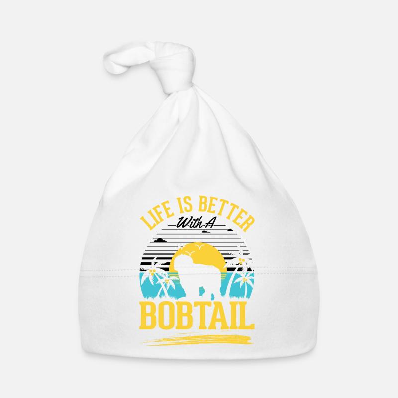 Das Leben ist besser mit einem Bobtail Baby Bio-Mütze