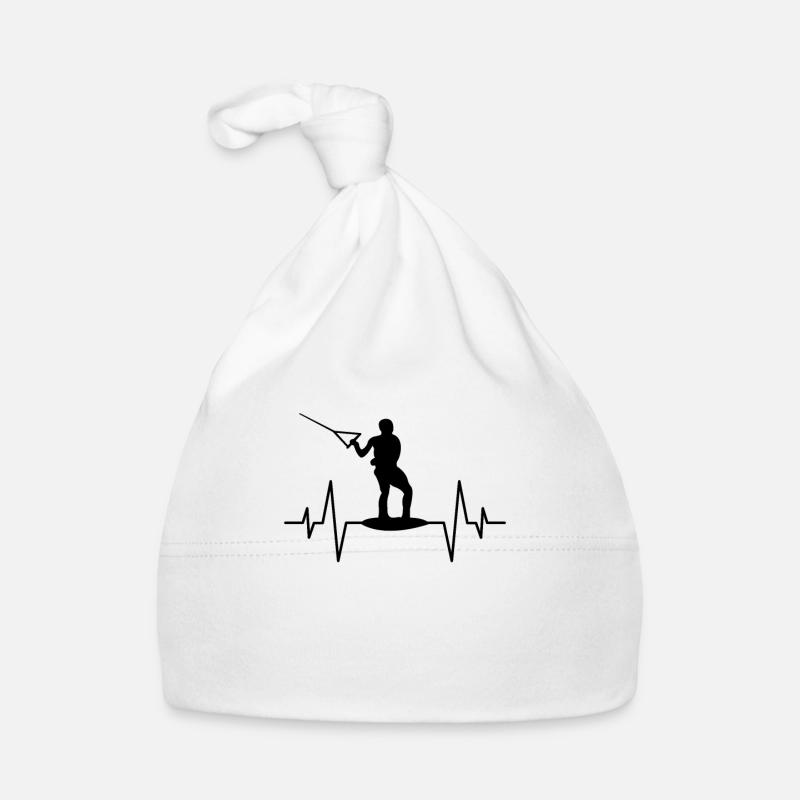 Wakeboarding Heartbeat Organic Baby Cap