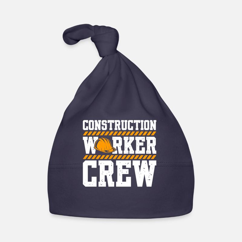 Construction Worker Crew Baby Bio-Mütze
